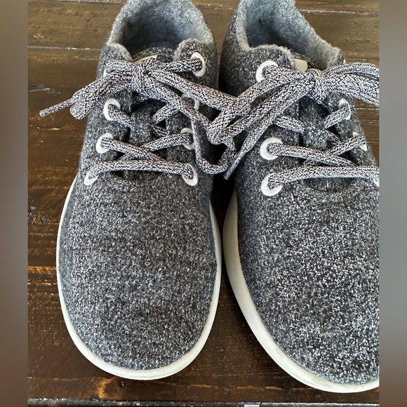 Allbirds Wool Runners Ash Gray Sneakers Lace Up Washable Shoes Womens Size 9 - Picture 3 of 9